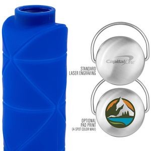 Origami 25 Oz. Silicone Water Bottle
