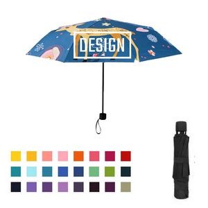 42" Arc Full Color Sublimation Folding Umbrella
