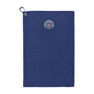 Golf Links Waffle Weave Towel - Royal Blue