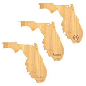 U.S. State Shaped Bamboo Cutting and Serving Boards