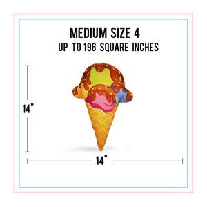 Medium Size 4 Full Color Life-Like Pillow (Up to 196 square inches)