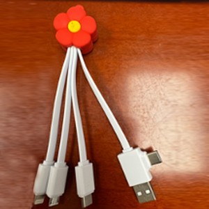 Custom Pvc Head 4 In 1 Cable