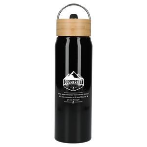 Billy 26oz Eco-Friendly Aluminum Bottle W/ FSC® 100% Bamboo Lid