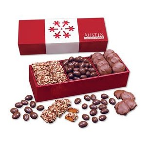 Red Trio of Sweets Gift Box