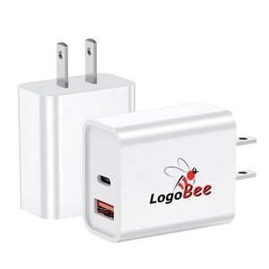 20W Dual-Port Quick Charge 3.0 AC Adapter - USB & Type-C - UL Certified