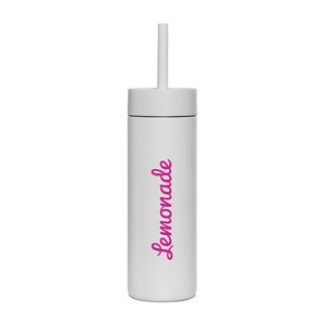 MiiR® Sipper Straw Bottle - 16 Oz. - White Powder