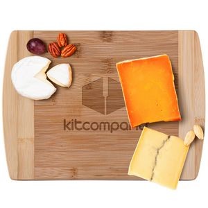 The Brisbane 11-Inch Two-Tone Deluxe Bamboo Cutting Board (Factory Direct - 10-12 Weeks Ocean)