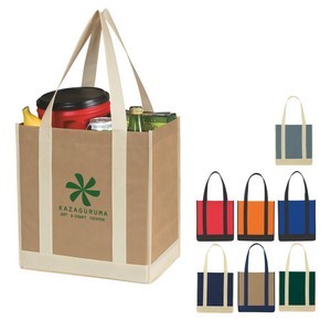 Non-woven Two-tone Shopper Tote Bag