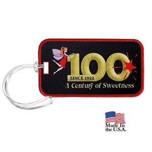Full Color 4CP Luggage Tag with Merrow Border
