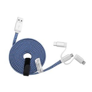 Apple Certified 3-in-1 Flat Charging Cable