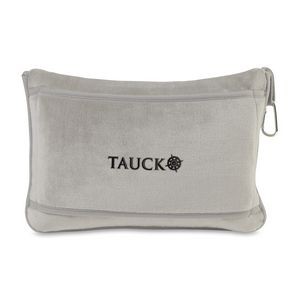 It's Go Time Travel Pillow & Throw Set - Light Gray