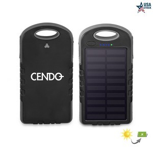 Eco Friendly 8000mAh Solar Power Bank UL Certified