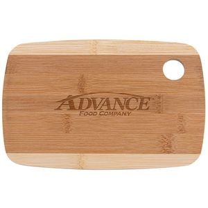 The Camden 9-Inch Two-Tone Bamboo Cutting Board