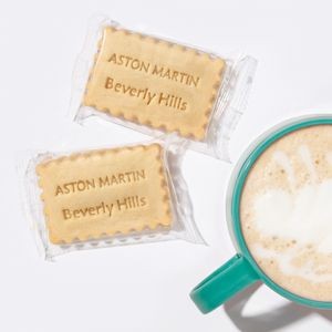 Custom Logo and Message Individually Wrapped Cookie with transparent cello bag