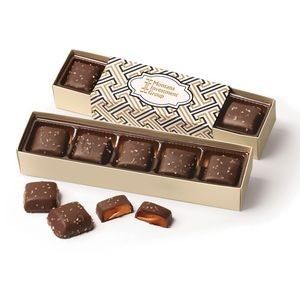 Chocolate Sea Salt Caramels Flight w/Zigzag Wrap