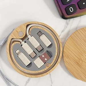 Bamboo Charging Cable/Accessory Kit