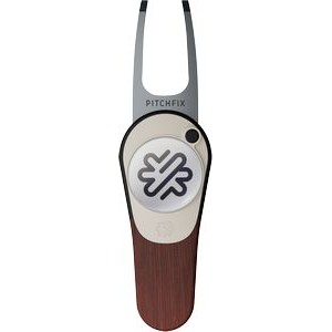 Pitchfix Woodie Golf Divot Tool with Ball Marker
