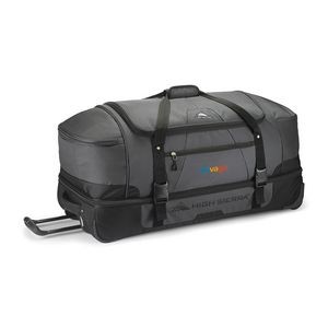 High Sierra® Fairlead 34" Drop Bottom Wheeled Duffel - Mercury-Black