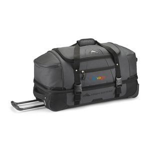 High Sierra® Fairlead 28" Drop Bottom Wheeled Duffel - Mercury-Black