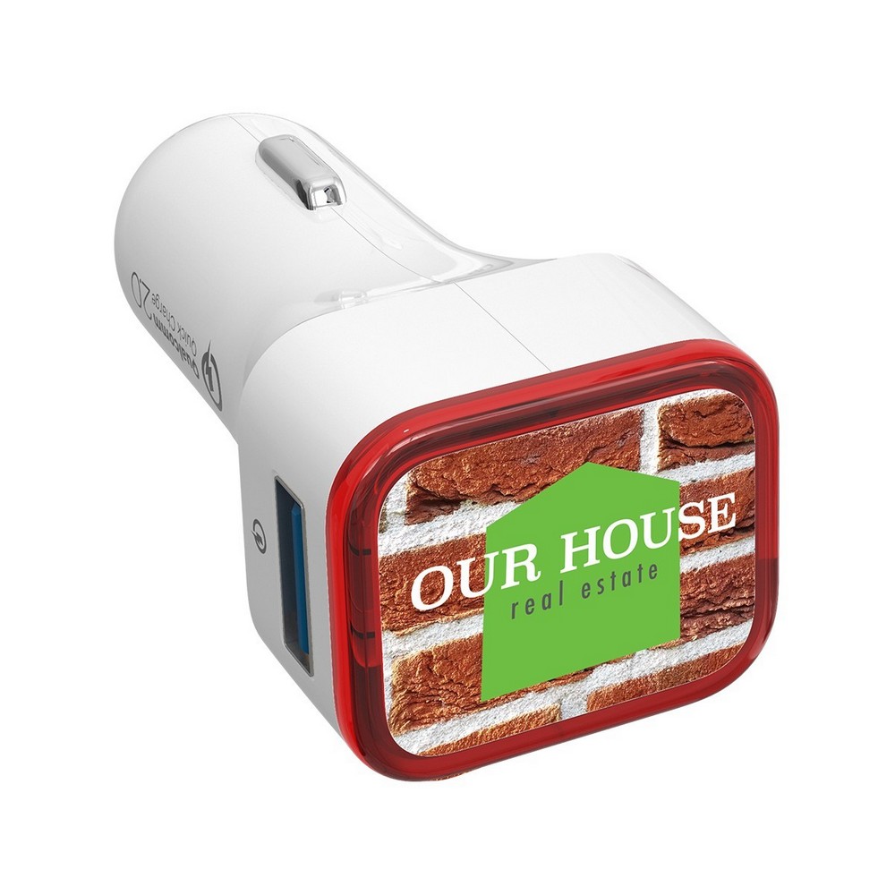 Custom Branded Dual Port USB Car Charger