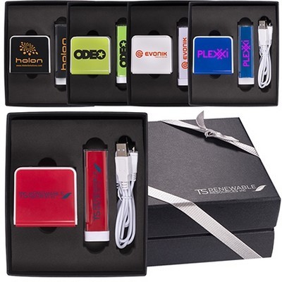 Custom Printed Mini Bluetooth® Sound Kube & Charger Set