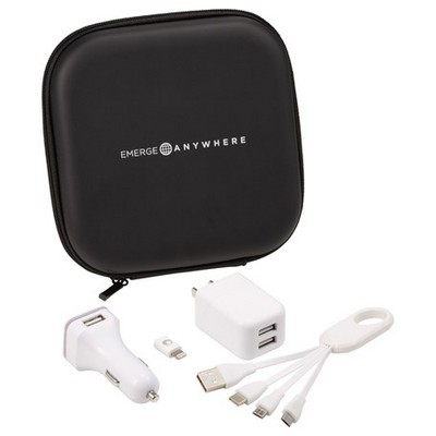 Premium Charging Travel Set with Logo