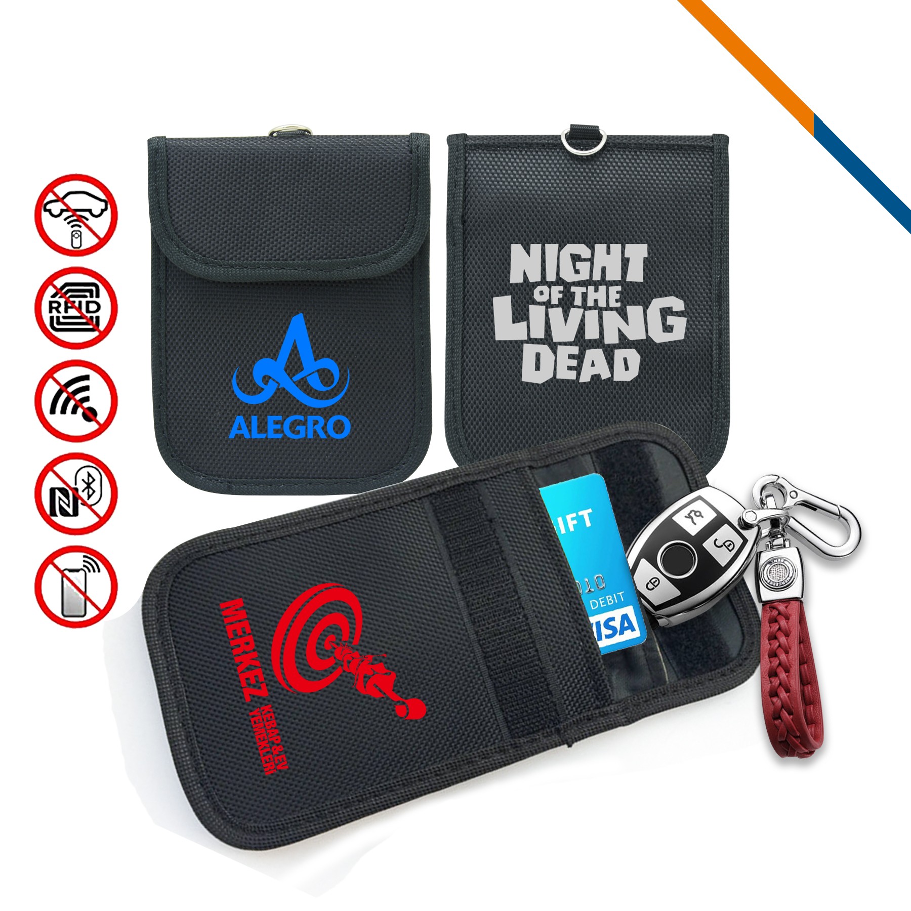 Frenzy RFID Blocking Pouch from geek tech branding