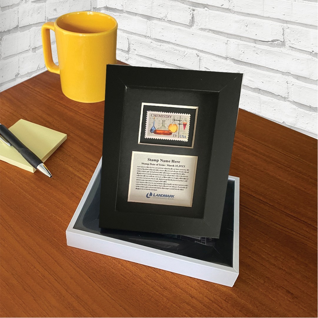 Framed Genuine Sceince & Technology Postage Stamp