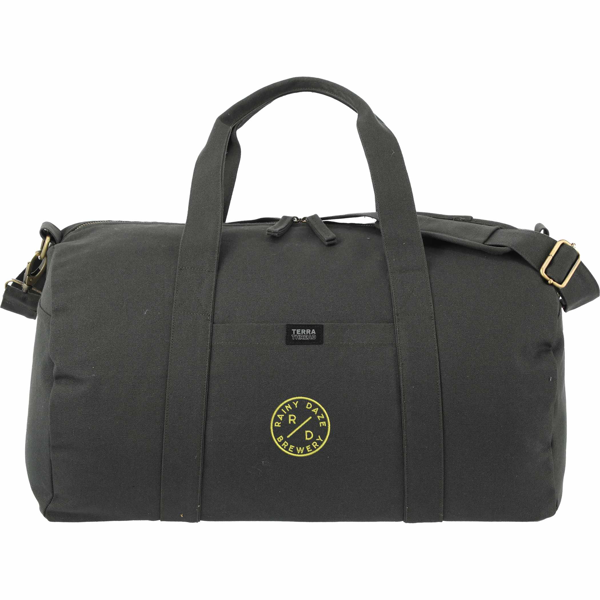 recycled branded duffel bags