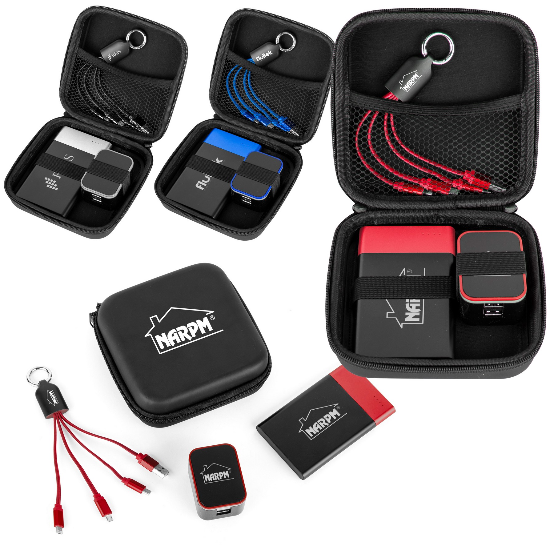 tech gift set with logo